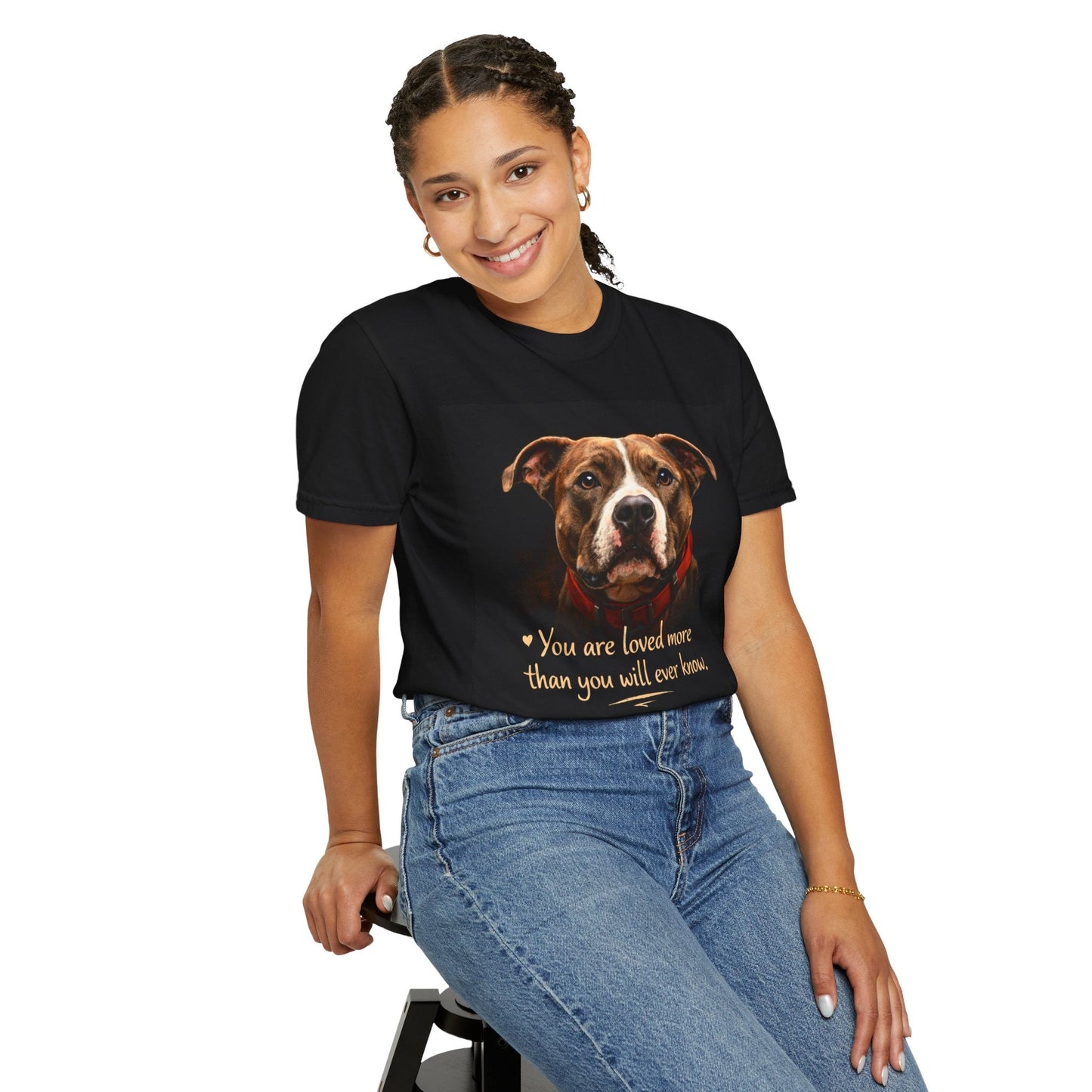 Dog Lover T-Shirt — "You are loved more than you will ever know" Graphic Tee - inkprint