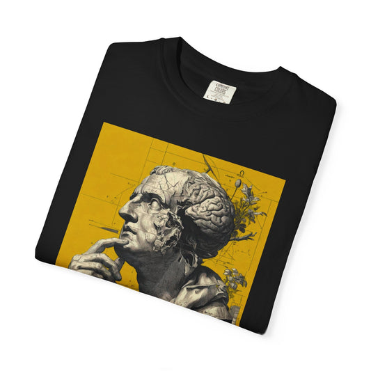 Philosopher Bust Graphic T-Shirt — Vintage Statue Art Tee - inkprint