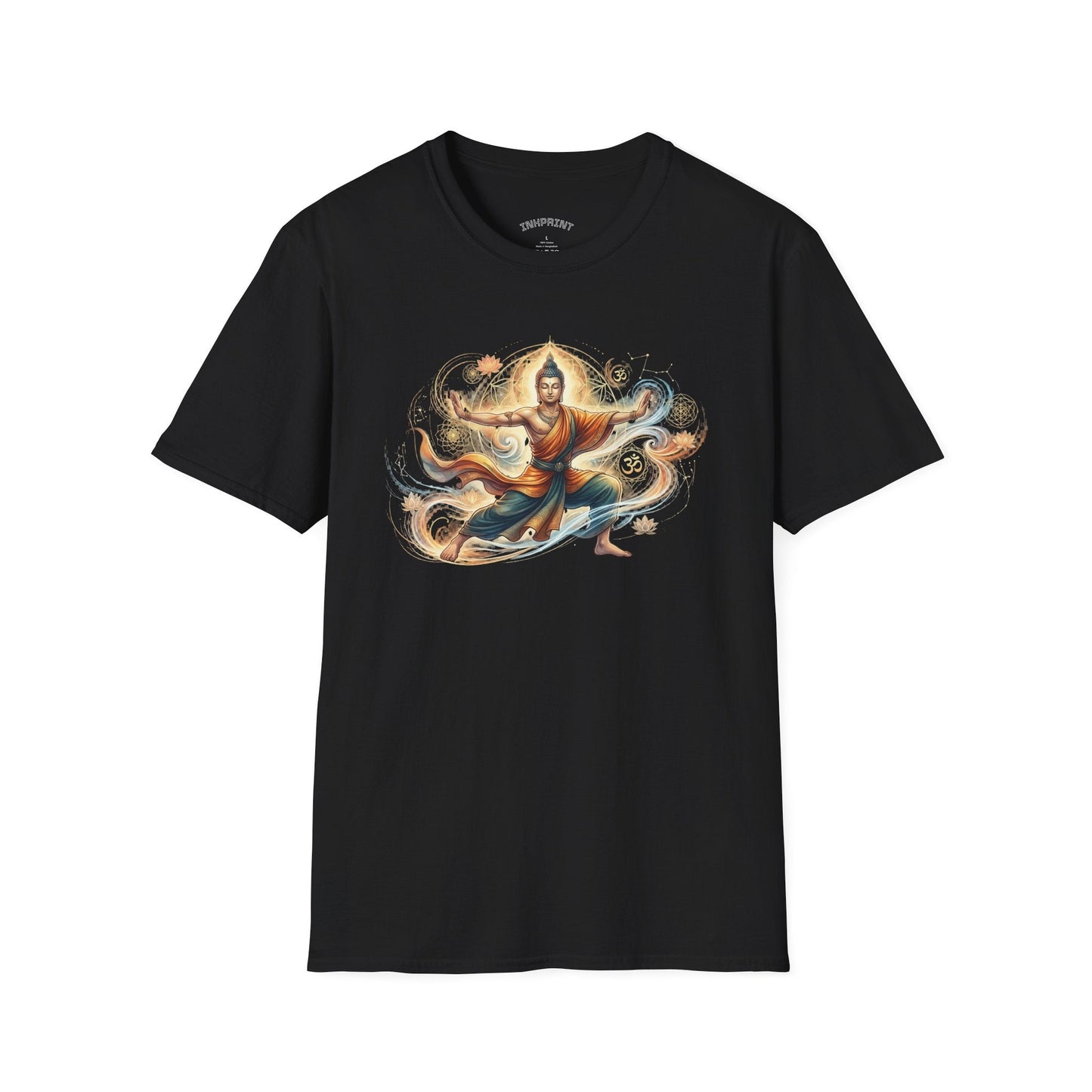 Buddha Martial Arts T-Shirt — Zen Warrior Graphic Tee for Yoga & Meditation - inkprint