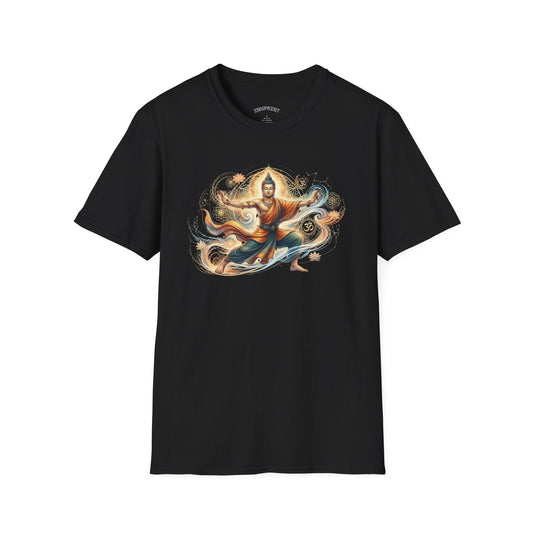 Buddha Martial Arts T-Shirt — Zen Warrior Graphic Tee for Yoga & Meditation - inkprint
