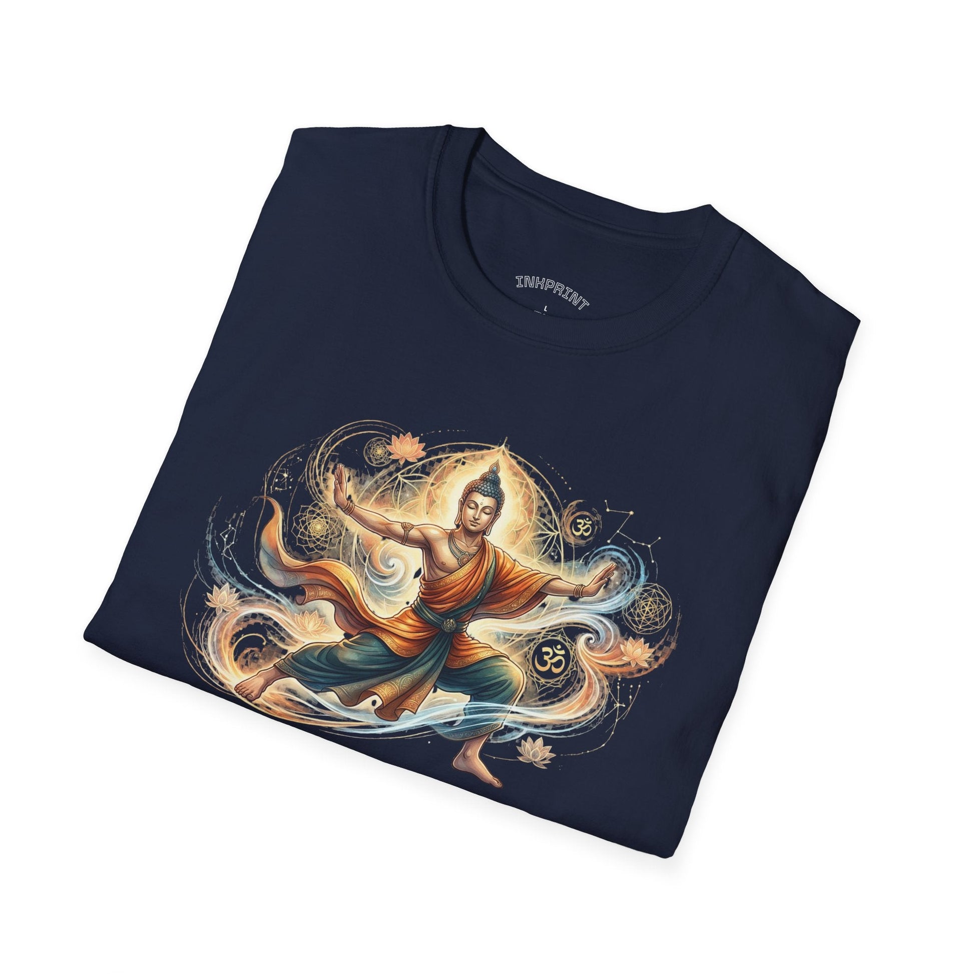 Buddha Martial Arts T-Shirt — Zen Warrior Graphic Tee for Yoga & Meditation - inkprint
