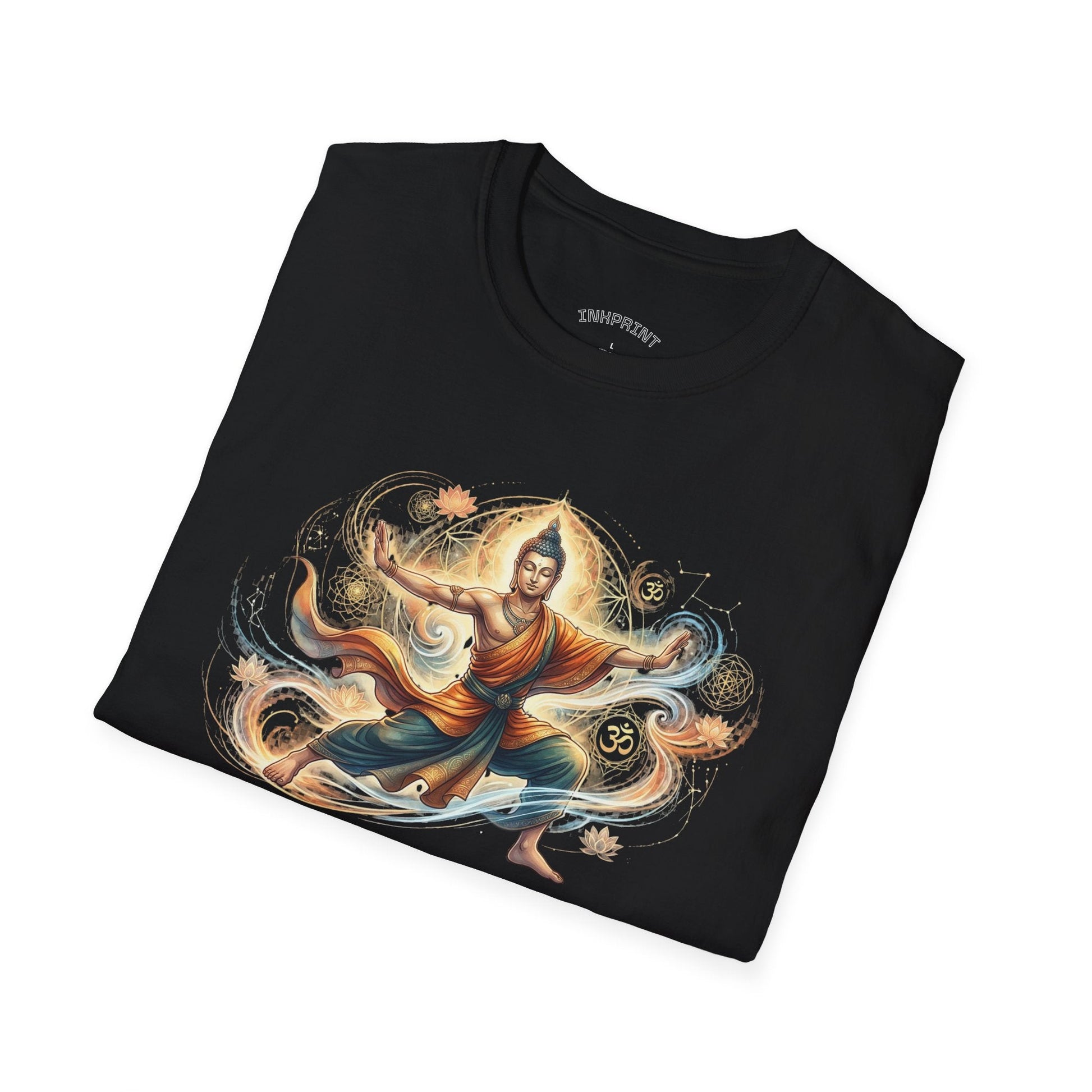 Buddha Martial Arts T-Shirt — Zen Warrior Graphic Tee for Yoga & Meditation - inkprint