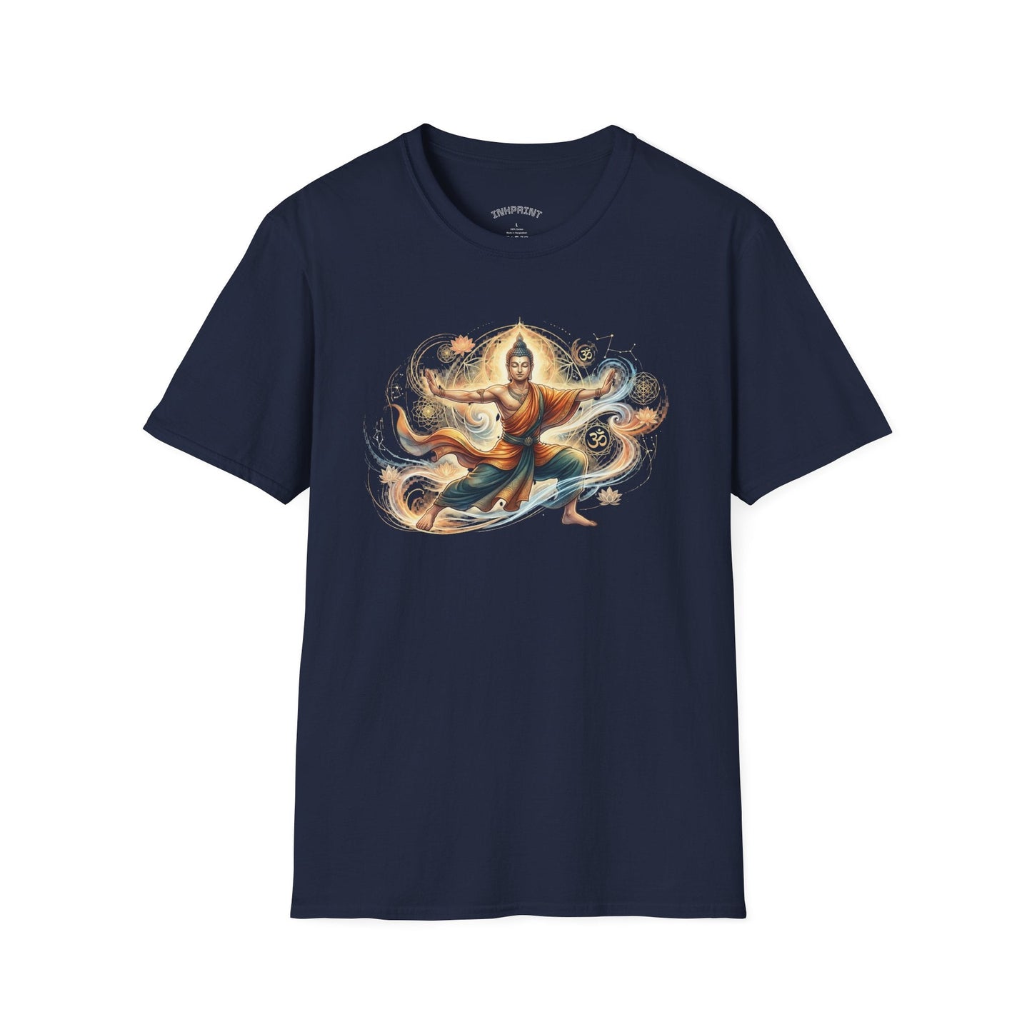 Buddha Martial Arts T-Shirt — Zen Warrior Graphic Tee for Yoga & Meditation - inkprint