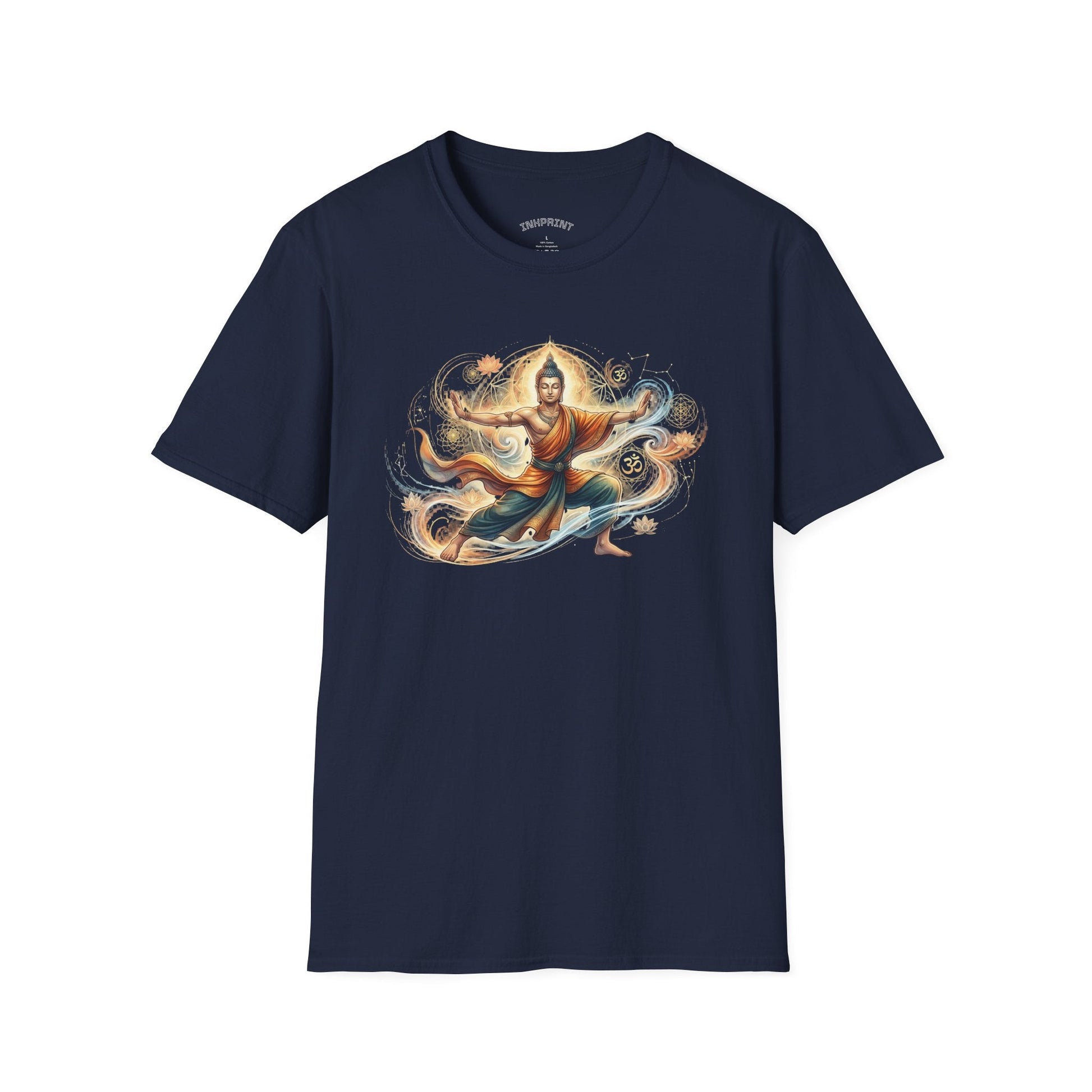 Buddha Martial Arts T-Shirt — Zen Warrior Graphic Tee for Yoga & Meditation - inkprint