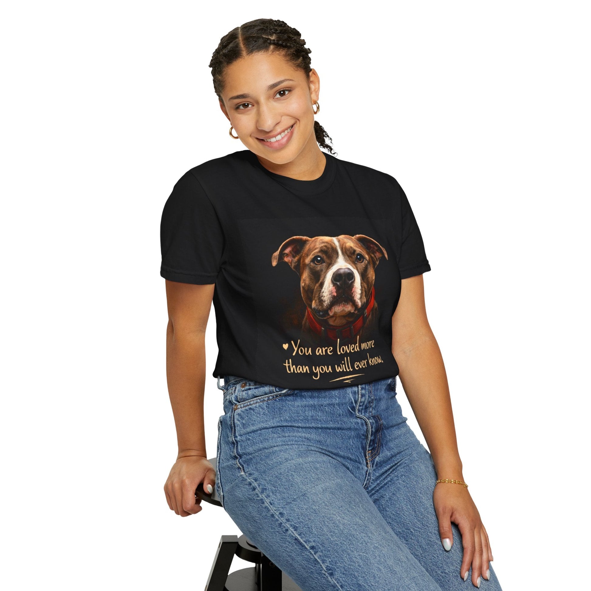 Dog Lover T-Shirt — "You are loved more than you will ever know" Graphic Tee - inkprint