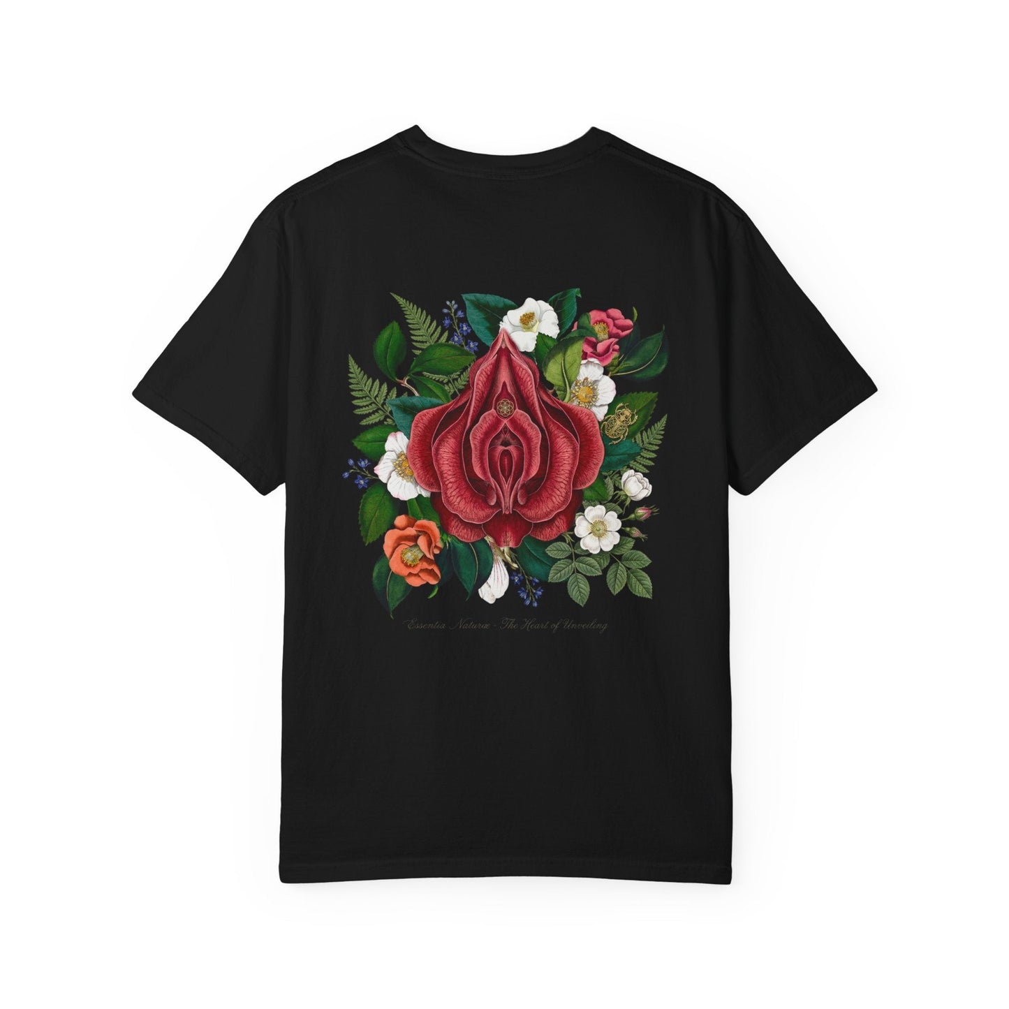 Floral Vaginea Tee — Botanical Rose Graphic T-Shirt - inkprint