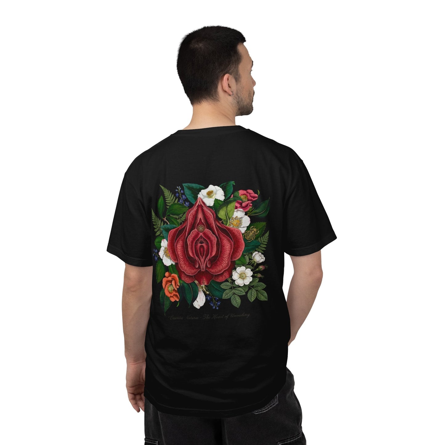 Floral Vaginea Tee — Botanical Rose Graphic T-Shirt - inkprint