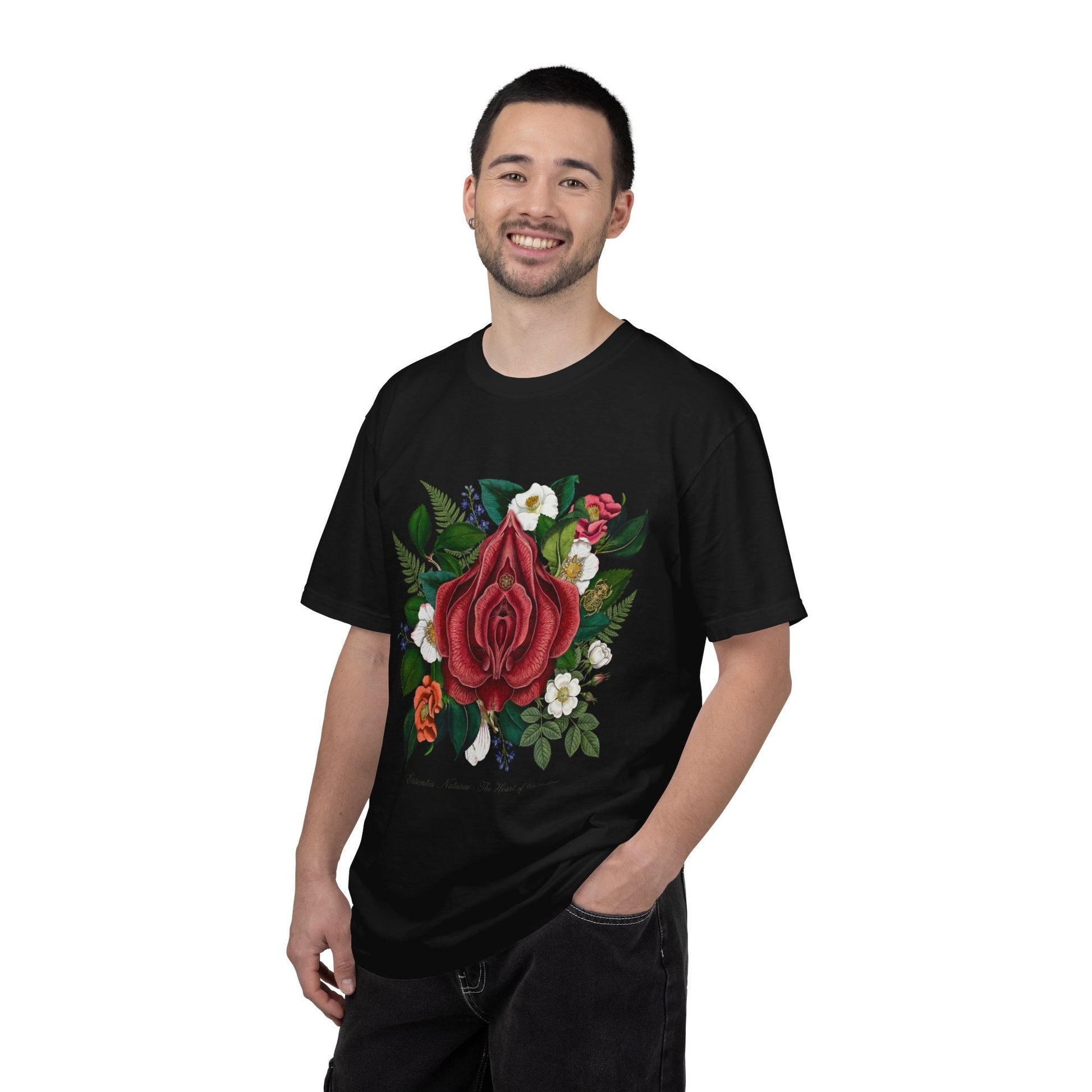 Floral Vaginea Tee — Botanical Rose Graphic T-Shirt - inkprint