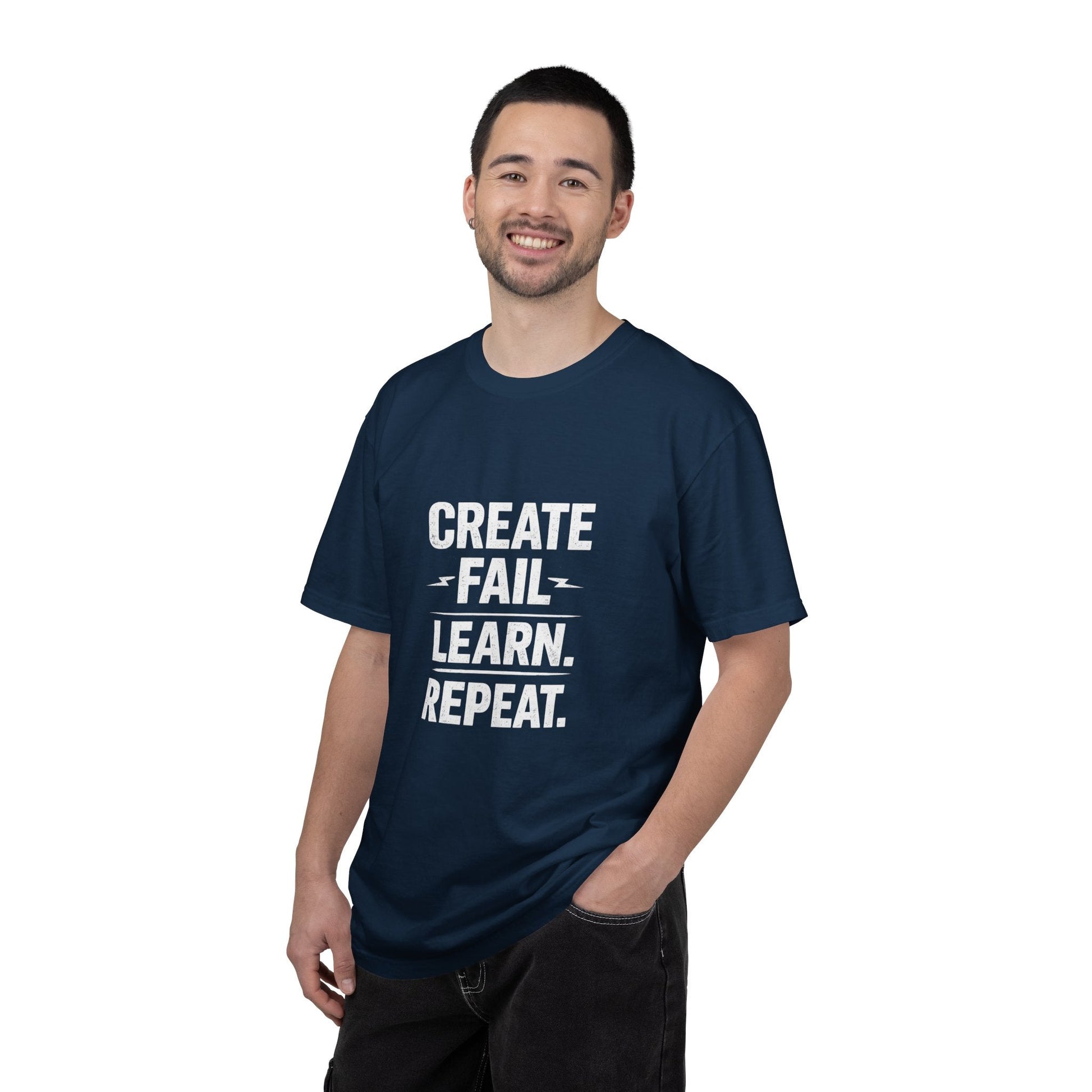 Garment - Dyed T-Shirt — Subtle Text Graphic Tee - inkprint