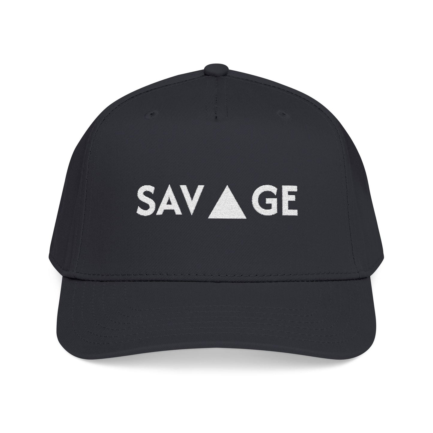 Savage Mid Profile Baseball Cap — Embroidered 'Savage' Hat - inkprint