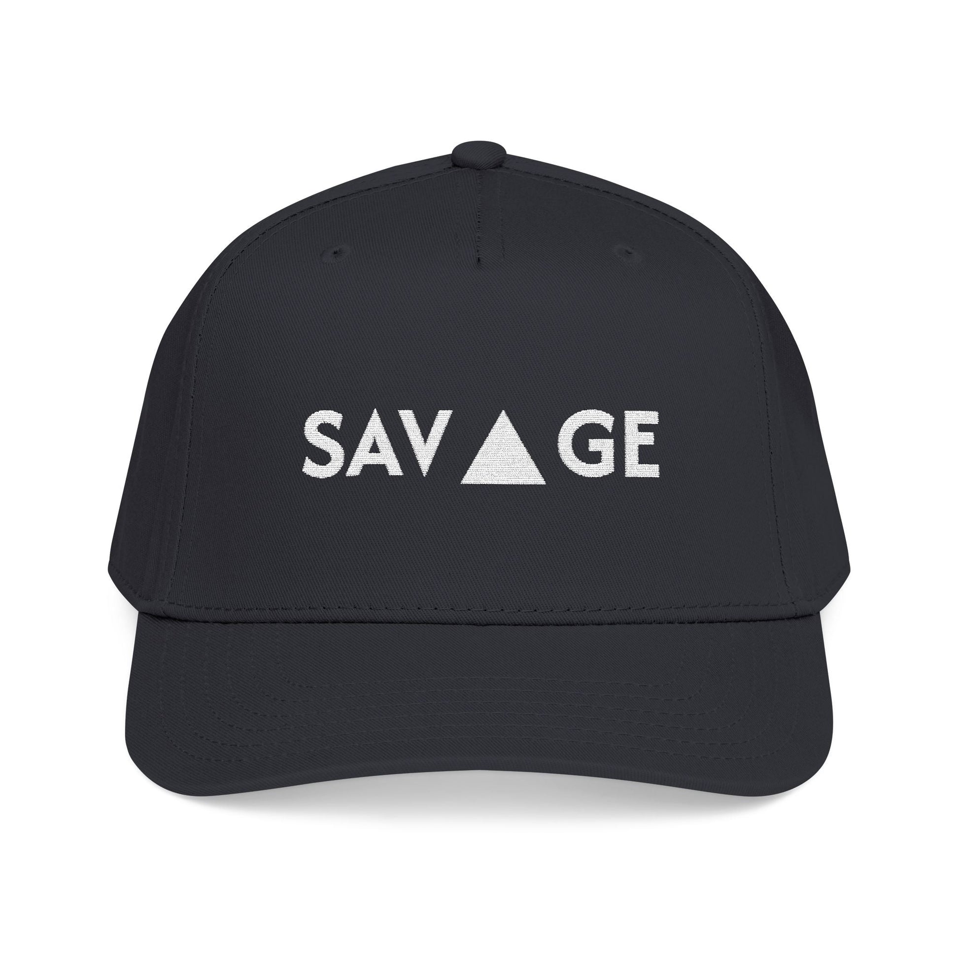 Savage Mid Profile Baseball Cap — Embroidered 'Savage' Hat - inkprint