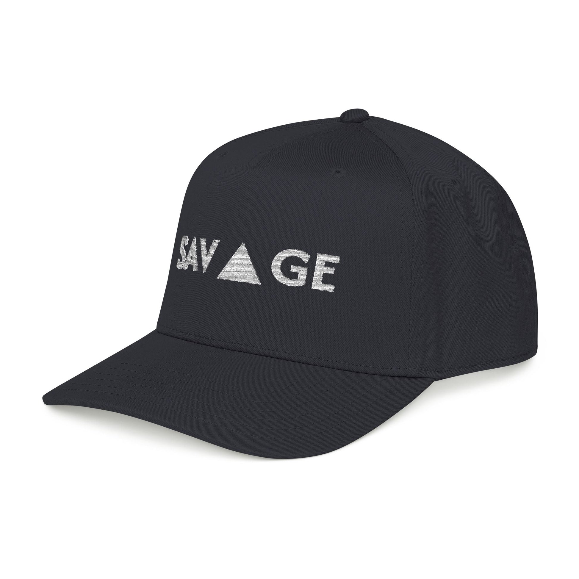 Savage Mid Profile Baseball Cap — Embroidered 'Savage' Hat - inkprint
