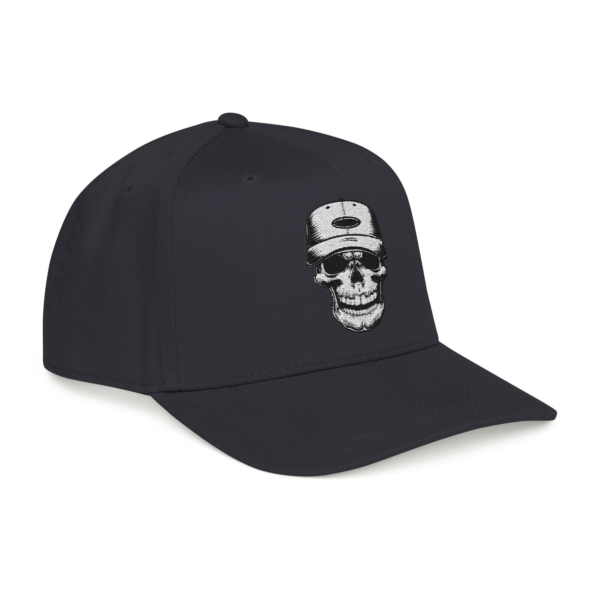 Skull Baseball Cap — Mid Profile Skull Hat - inkprint