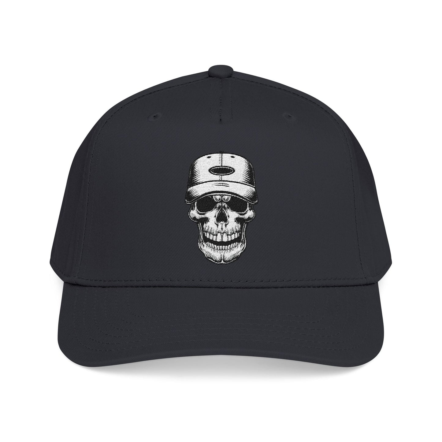 Skull Baseball Cap — Mid Profile Skull Hat - inkprint