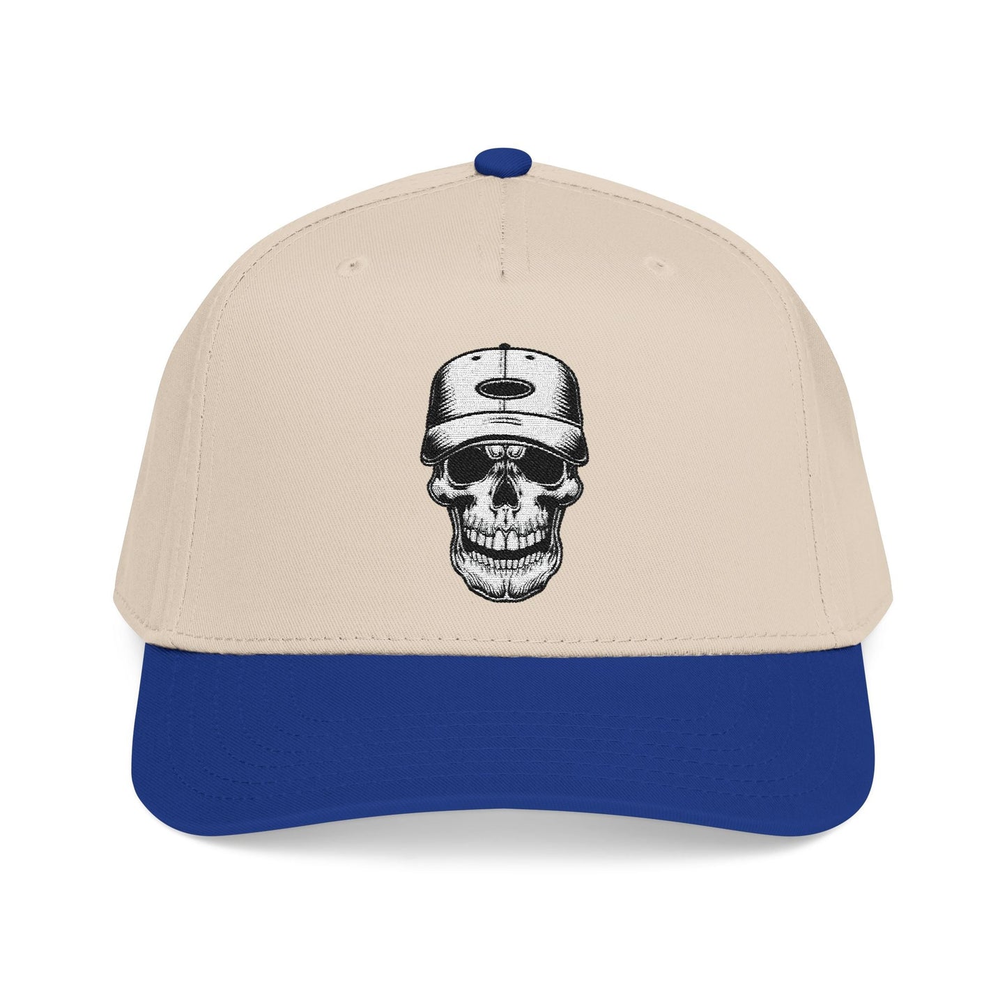 Skull Baseball Cap — Mid Profile Skull Hat - inkprint