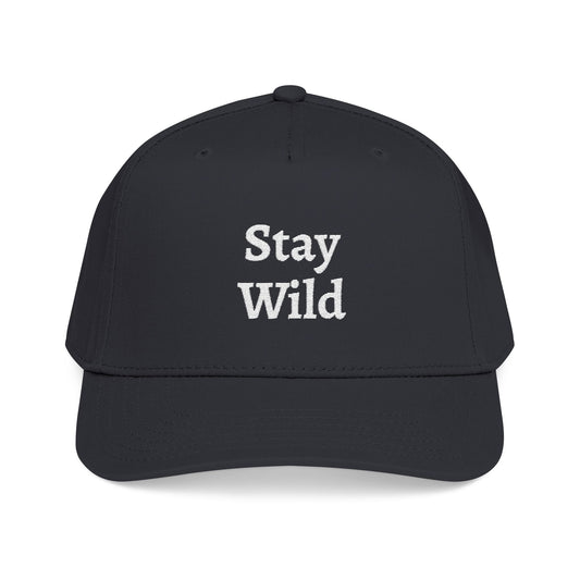 Stay Wild Baseball Cap — Vintage Outdoor Adventure Hat - inkprint