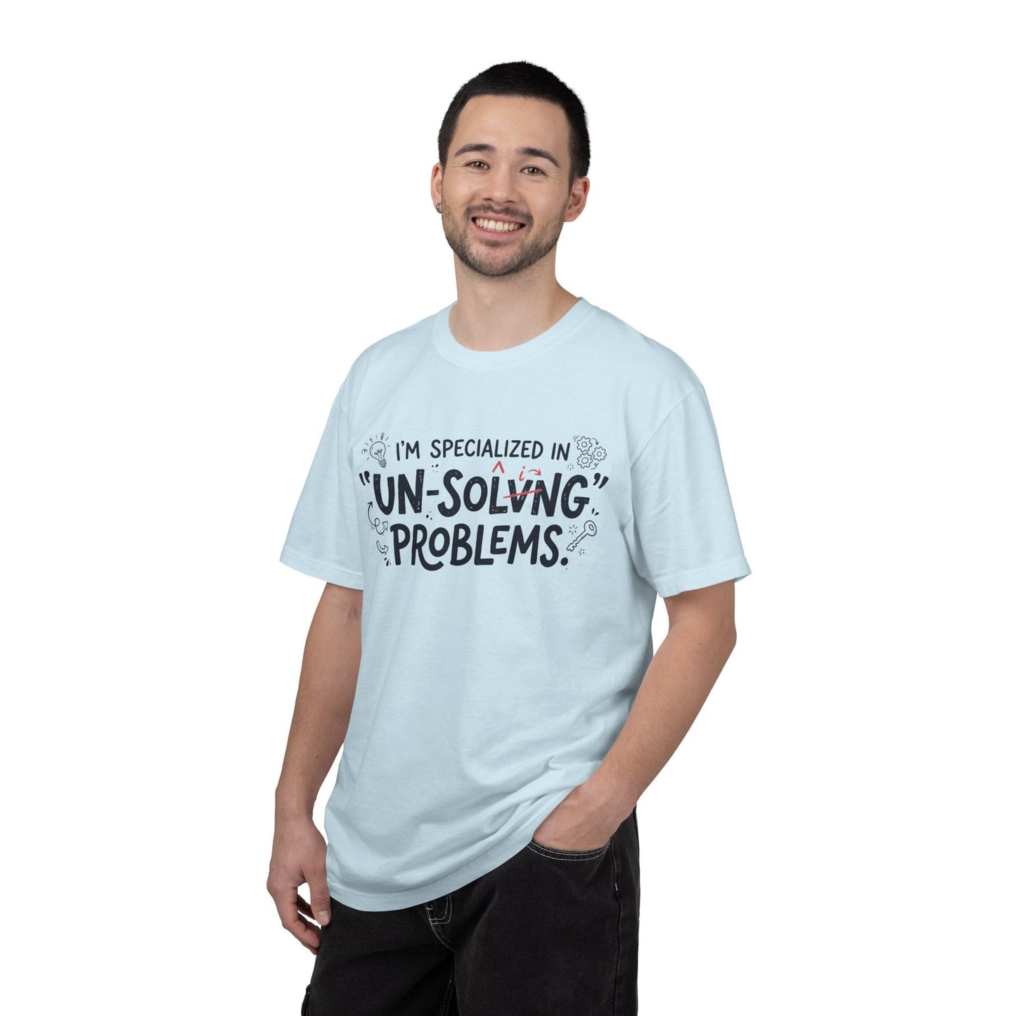 T-Shirt — "I'm Specialized in 'Un-Solving' Problems" Humorous Graphic Tee - inkprintT-Shirtbirthday gift teecasual t shirt