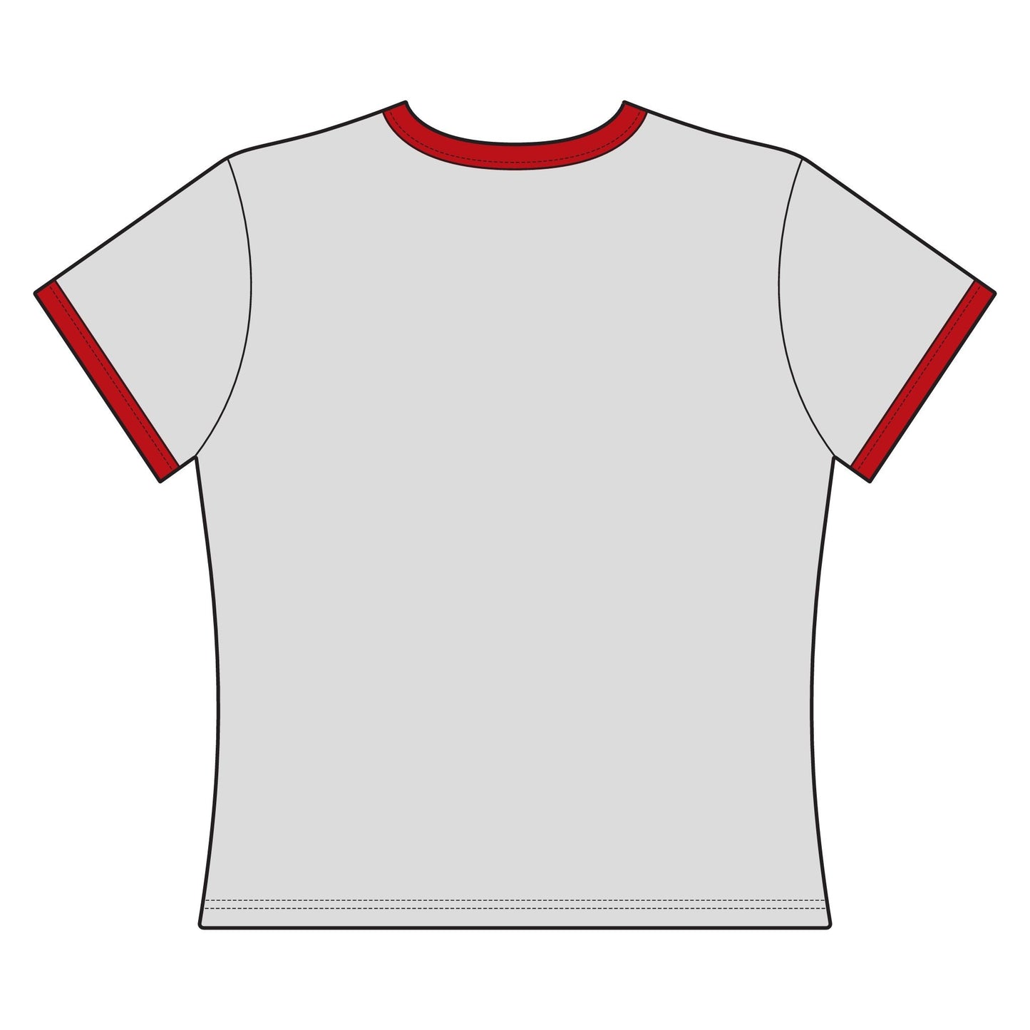 You’re Staring Again Ringer Tee — Women's Retro Graphic T-Shirt - inkprint