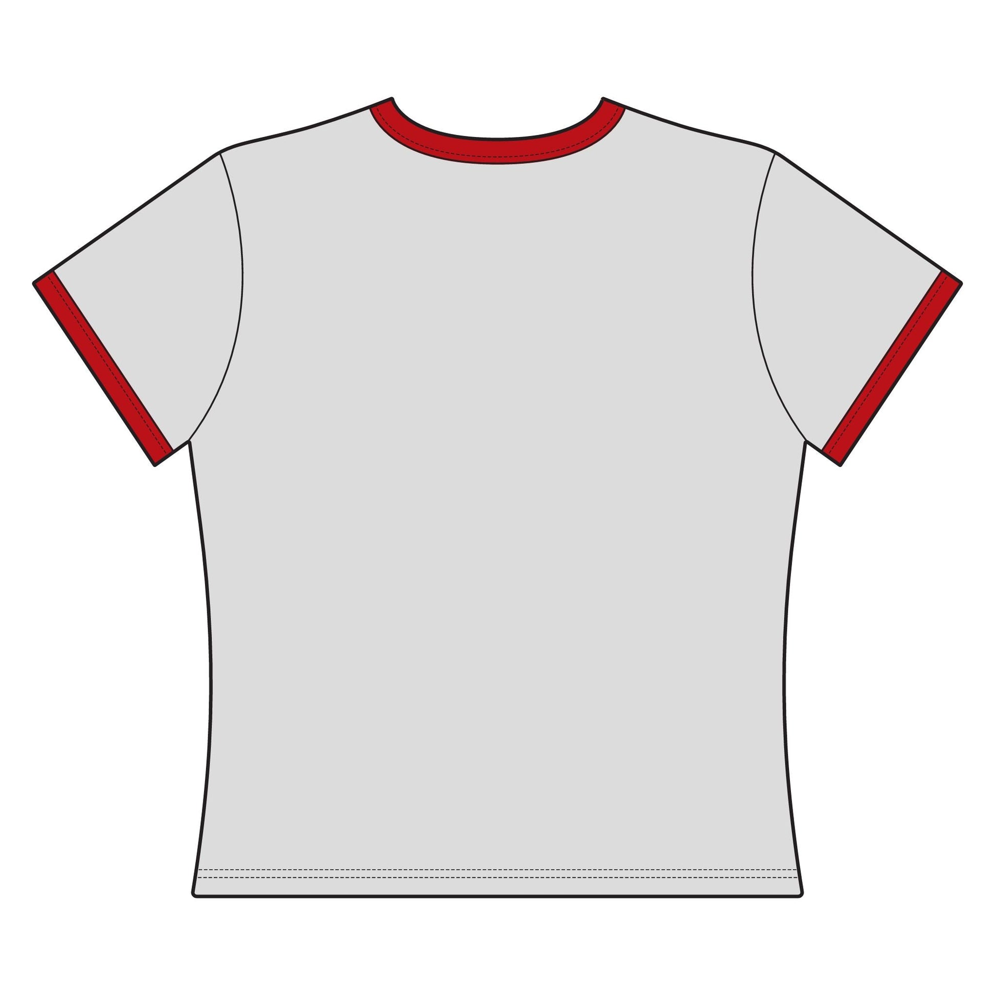 You’re Staring Again Ringer Tee — Women's Retro Graphic T-Shirt - inkprint