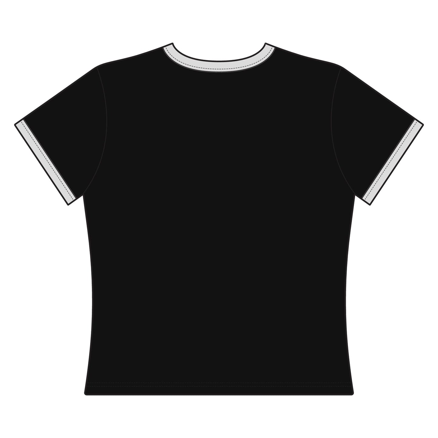 You’re Staring Again Ringer Tee — Women's Retro Graphic T-Shirt - inkprint