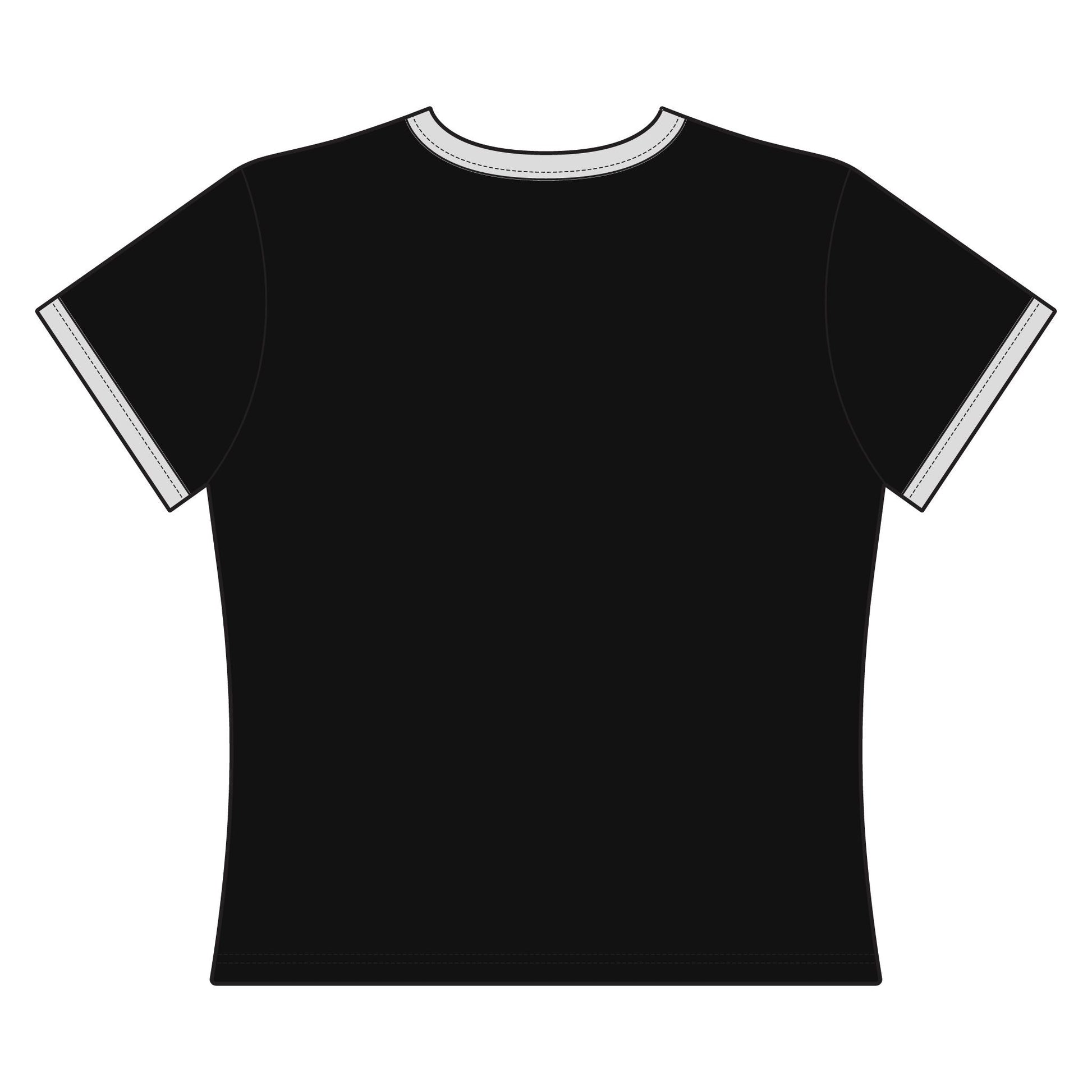 You’re Staring Again Ringer Tee — Women's Retro Graphic T-Shirt - inkprint