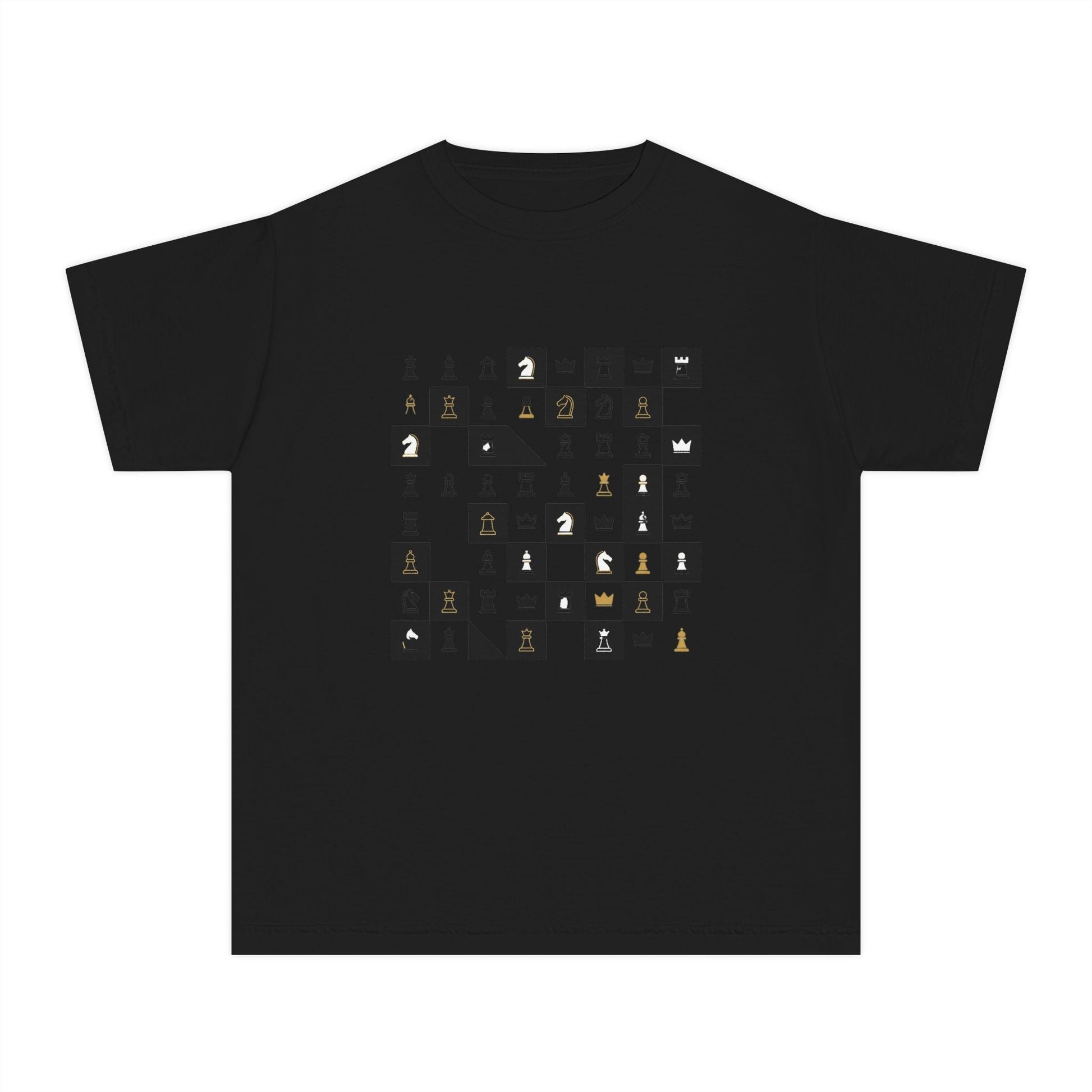 Youth Tee — Retro Chess Moves Graphic Kids T‑Shirt - inkprint